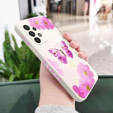 Imagem de Capa borboleta para Samsung A73 A53 A33 A23 A16 A13 A06 A03 A72 A52 A52S A32 A02S A15 A25 A35 A55 A22 A21S 4G 5G, branca 1, para A35 5G