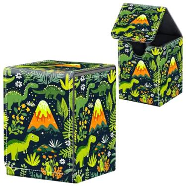 Imagem de Caixa de baralho MTG Commander, caixa magnética de couro forte Magic the Gathering Deck para exibição de comandante, comporta mais de 100 cartões, caixas de armazenamento de cartões colecionáveis para