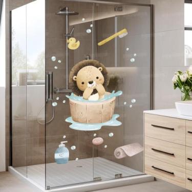 Imagem de Papel de Parede Safari Infantil Lavável Seguro Fácil Aplicação Ideal para Quarto de Bebê, Piscina, Banheiro ou Área Kids Criativa