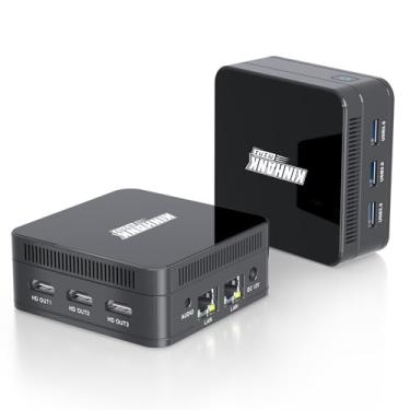 Imagem de BOMJUPBR Mini PC N100 (até 3,4 GHz), 16GB DDR5 RAM 512GB M.2 SSD, tela tripla 4K UHD, mini computador desktop, Gigabit Ethernet, WiFi6/BT5.2, para negócios, casa, escritório