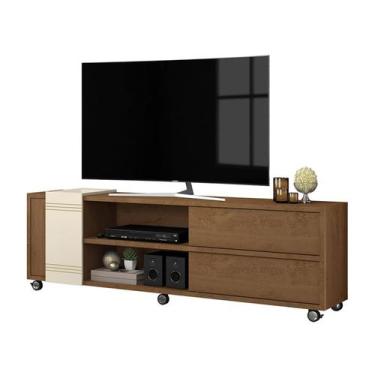 Imagem de Bancada Para Sala 03 Portas Orion Nature Off White Mobler, Nature Off 