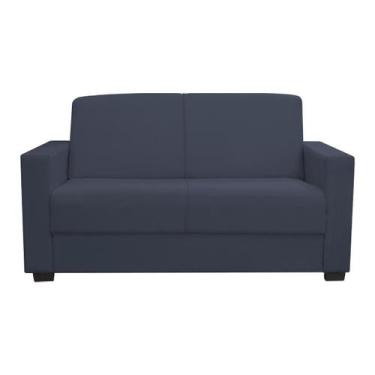 Imagem de Sofá 3 Lugares Confortável 1,60m Livia Luxo Bellamado, Azul Marinho