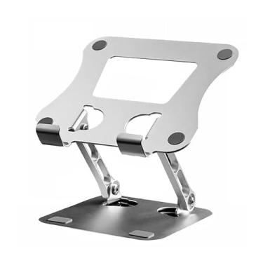 Imagem de Suporte de tablet para mesa, haste dupla, dobrável e ajustável, de liga de alumínio, compatível com telefones de 4 a 12 polegadas, tablets, monitor portátil e leitor eletrônico