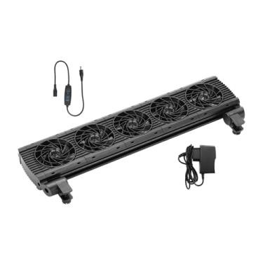 Imagem de Whtkoph Resfriador de Aquário, de Resfriamento para Resfriadores Hidropônicos, Ventilador de Resfriamento, Resfriador de água com ângulo Ajustável Par, 5