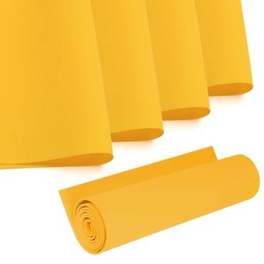 Imagem de SKYPRO 5 peças de rolo de folha de espuma vinílica acetinada amarela dourada para artesanato em sala de aula, quadro de avisos recortado, decoração de casamento, lembrancinhas de casamento, projetos