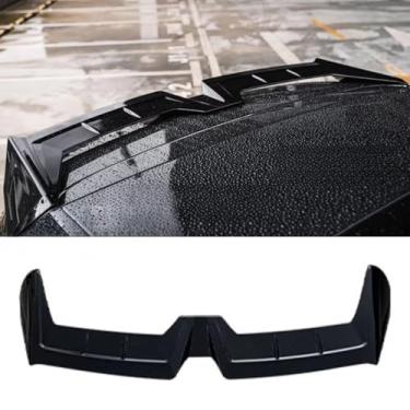 Imagem de Spoiler traseiro do carro, spoiler, porta-malas, asa traseira, porta-malas, asa traseira, porta-malas, kit compatível com kits de estilo L6 L7 L8 L 9 MC (preto brilhanteL8)