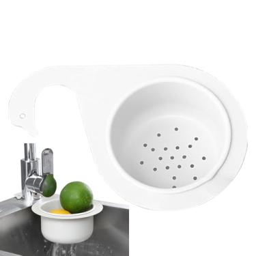 Imagem de Cesta coletora de alimentos para pia - Filtro de ralo de pia multifuncional | Cesto de filtro de de aço inoxidável, ralo de de cozinha lateral