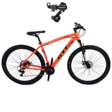 Imagem de Bicicleta 29 Gti Roma 21v Index Alumínio leve Disco Mecânico Suspensão 80mm Cambio Traseiro Shimano-Unissex