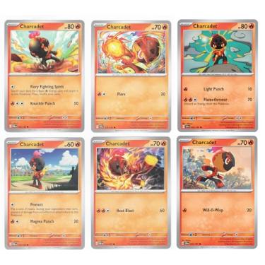 Imagem de Charcadet – x6 Pokemon Card Lot – Surging Sparks Stellar Crown Paradox Rift 029/142