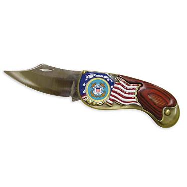 Imagem de American Coin Treasures Armed Forces Colorized Quarter Pocket Knife - Coast Guard
