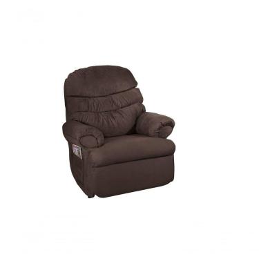 Imagem de Poltrona Do Papai Reclinável Barão Suede marrom 379