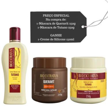 Imagem de Cronograma Bio Extratus Tutano e Queravit + Creme Silicone