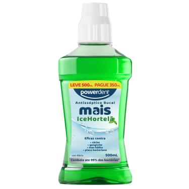Imagem de ANTISSEPTICO BUCAL COM ALCOOL MAIS HORTELA L500 P350ml