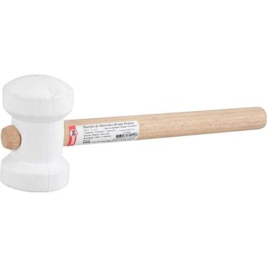 Imagem de Martelo De Borracha 60mm Branco Nove54