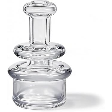 Imagem de Rolhas de garrafa de vidro para vinho e bebidas, tampas decorativas de frascos de doces transparentes, acessórios de fixação de vidro tampa seca profissional (tipo A)