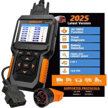 Imagem de Scanner de caminhão resistente, ferramenta de digitalização de diagnóstico diesel de sistema completo e leitor de código para Cummings, Detroit, Freightliner, Internacional, Paccar, Verificar motor de