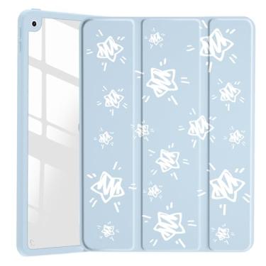 Imagem de Capa estética para iPad Pro de 12,9 polegadas 6ª/5ª/4ª/3ª geração (2022/2021/2020/2018), capa híbrida de acrílico transparente com suporte de lápis e suporte de três dobras para tablet para mulheres