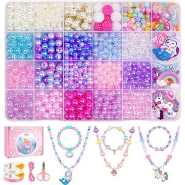 Imagem de Kit de fabricação de pulseiras DUDUCOFU 900 unidades de sereia para me