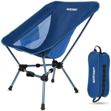 Imagem de Cadeira de acampamento MARCHWAY Leve Dobrável Estável 150 kg