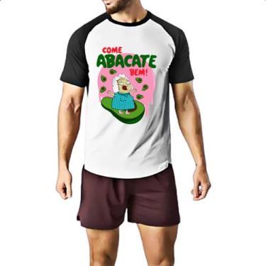 Imagem de Camiseta Raglan Come abacate bem - Alearts, GG