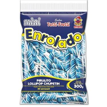 Imagem de Pirulito Mini Rabinho de Porco Azul 300g - Santa Rita