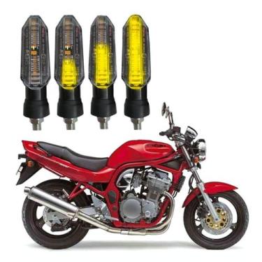 Imagem de Kit Seta para Moto Bandit 600 Pisca Led Sequencial P53S 12V Esportivo 