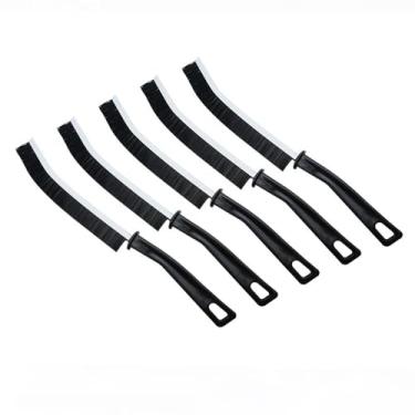 Imagem de Escova de limpeza de argamassa durável, juntas de azulejo de banheiro, ângulo morto, escovas de limpeza de cerdas rígidas para linha de piso de chuveiro