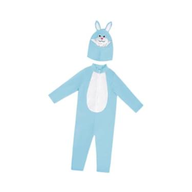 Imagem de UGPLM Fantasia de infantil, presente fofo, novidade, fantasia de da Páscoa para apresentação no palco, Azul, L