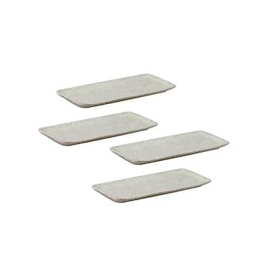 Imagem de Conjunto de Travessas Retangulares Médias Porto Brasil Orgânico Pistache 33x13cm - 4 peças