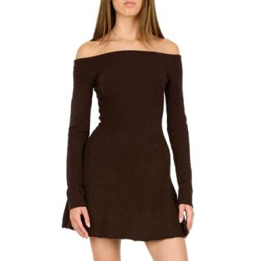 Imagem de Forever 21 Vestido suéter feminino, Marrom, P