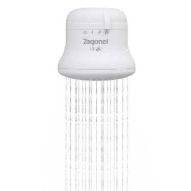 Imagem de Ducha Ideale Plus 4 Temperaturas Branco Blindada Zagonel 5500W 127v, B