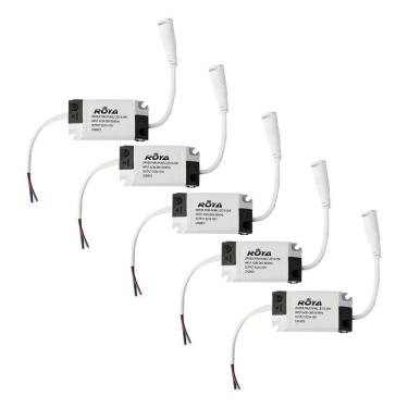 Imagem de 2X Kit 5 Driver Reator Fonte Plafon Painel Led 18W A 25W Biv