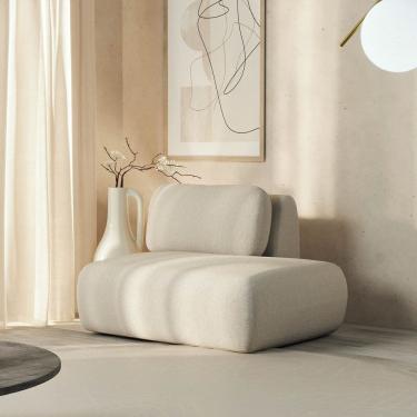 Imagem de Sofá Modular Sumiê 80cm Direito Orla Cabecasa Madeiramadeira Espuma do Mar