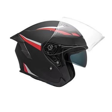 Imagem de Capacete Aberto Oculos Bieffe B-Pace Authentic Vermelho Moto (60)