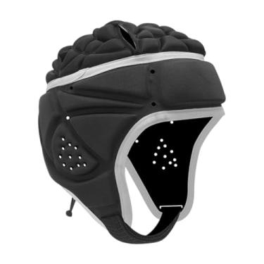 Imagem de Dynwave Chapéu de capacete de futebol infantil para rúgbi, proteção de cabeça ajustável para goleiro de futebol