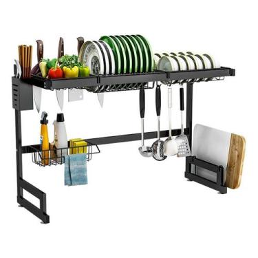 Imagem de Escorredor de Louças Decoteam Com 2 Andares em Aço Inox