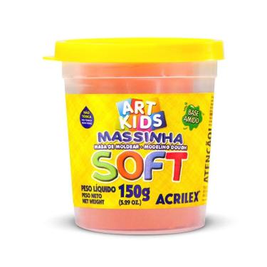 Imagem de Massa de modelar Soft 150g Laranja 105 Acrilex