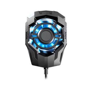 Imagem de Cooler Gamer para Celular Resfriador de Celular Gamer Cor Preto Com Luz de Efeito