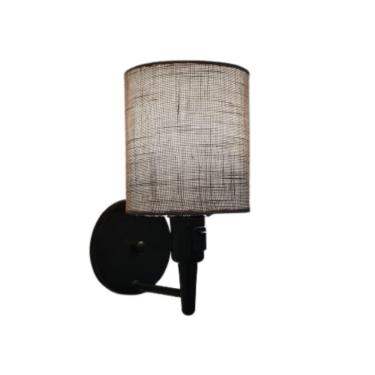 Imagem de Arandela Cilíndrica Md-2030 Preto Com Liga E Desliga Cúpula Rustico Cinza - Bivolt