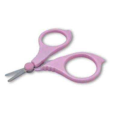 Imagem de Tesoura de Unhas para Bebê, Aço Inox Ponta Arredondada, Segurança e Precisão para Recém-Nascidos, Unhas de Mãos e Pés