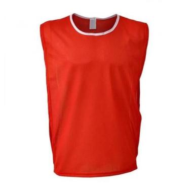 Imagem de Kit com 10 Coletes de Futebol na Cor Vermelho - TRB, G