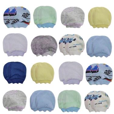 Imagem de Kit 4 Pares Luvinha Bebe Menino Rescem Nascido Saida Maternidade  Luva Bebe Algodao Macio