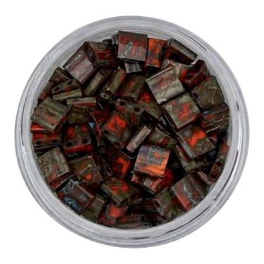 Imagem de Mack and Rex Tila Bead Mixes (Full Dirty - Picasso) – Contas Tila Completas – Cinco Tons Exuberantes de Miyuki-Crafted Beads: Granada, Cobalto, Azul-petróleo, Creme Sujo e Mussoy! – Ideal para