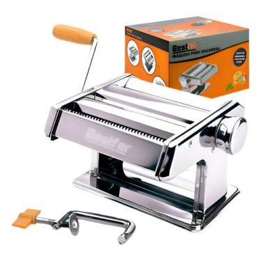 Imagem de Cilindro P/ Massas Aço Inox Massa Maquina de Macarrão Caseiro Talharim