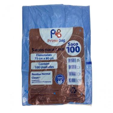 Imagem de Saco Lixo Azul 100l Primebag C/100