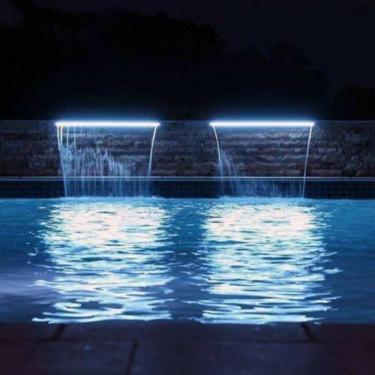 Imagem de Refletor Linear 60cm P/Iluminação Led Rgb P/Cascata Piscina