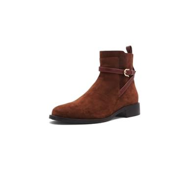 Imagem de Aquatalia Bota feminina Nettie Fashion, Camurça Brandy, 37