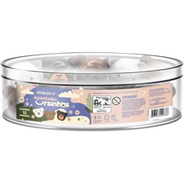 Imagem de Apontador com Deposito 2 Furos Baleia Fundo do MAR 4 Cores DP.C/12 - L