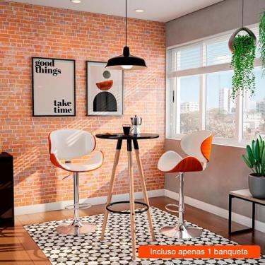 Imagem de Banqueta Giratória Almere Branca - Mobly