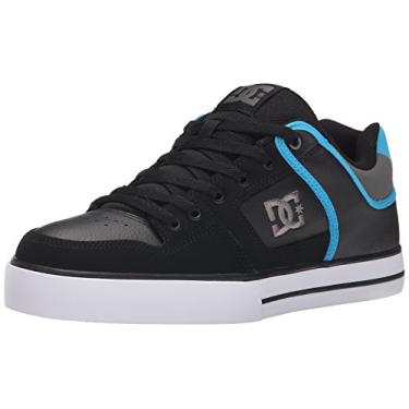 Imagem de DC Pureskateshoe Tênis de skate masculino, Preto/cinza/azul, 39